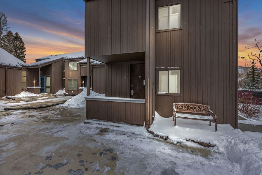 A superb, updated mountain retreat in the heart of Park City Mountain and close to Main Street. This bright and open end-unit sits quietly in Three Kings, just a short scenic walk from both PCMR's main base and Silver Star Lifts. Enjoy no neighbors above or below. With easy access to world-class skiing, year-round recreation, free transportation, and charming neighborhood strolls, this home blends convenience, serenity, and outdoor adventure. Lace up your boots or hop on your bike and get on some of the best hiking and mountain biking trailheads around. The property is also adjacent to the Park City Municipal Golf Course which is groomed and open for cross-country skiing and snow shoeing during winter months. After a day of activity, breathe deep and enjoy the tranquility of mature trees and lush open space. Take a few steps off the back patio and across the lawn to the exceptionally maintained year-round pool and hot tub with a spectacular backdrop of the ski mountain. The thoughtful layout serves its guest with ease and comfort, and the entire home features newer finishes throughout including bathrooms, kitchen, and flooring. Stay cozy and warm with the thermostatically controlled gas fireplace and in-floor Primary Bathroom heat.  Reserved covered parking and a private storage locker is conveniently located below.  This is a wonderful opportunity to own in the heart one of the world's most desirable mountain adventure towns.  Call today for a tour.