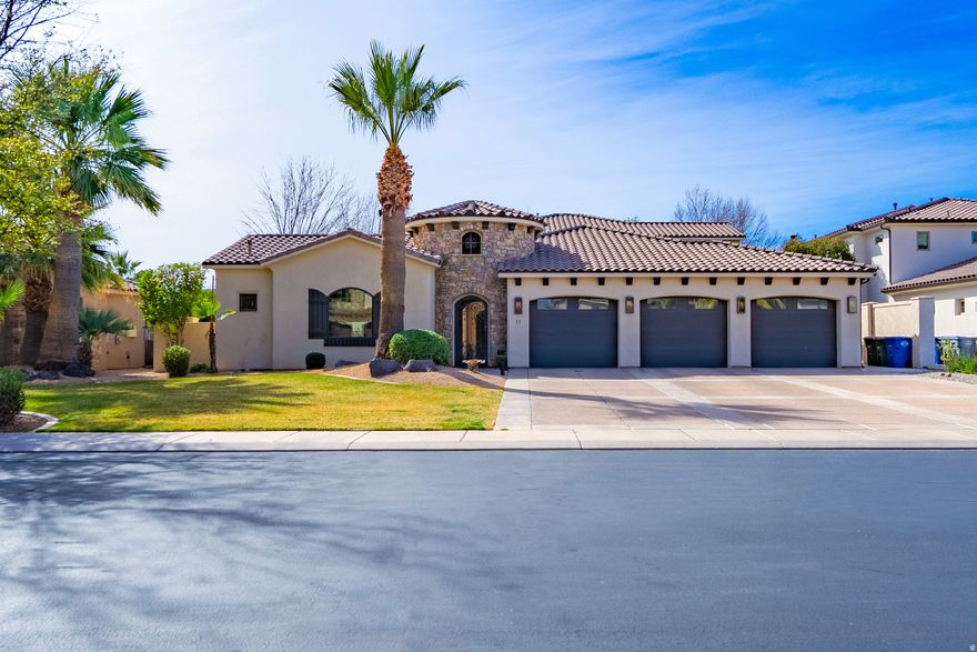 This gorgeous home offers a total of 5,993 square feet, including a beautifully designed 1,076squarefoot detached ADU (538.16 SF main level, 538.16 SF basement level), creating exceptional flexibility for multigenerational living or guests. The main residence features 4 bedrooms, 3.5 bathrooms, and two expansive living rooms, each crafted with highend, custom finishes that showcase meticulous attention to detail.  The detached ADU includes 1 bedroom, 1.5 bathrooms, and a well appointed kitchenette, providing a private, comfortable retreat with all the essentials.  Outdoor living is thoughtfully designed for both the main home and ADU occupants. A pool, spa, outdoor shower, and builtin BBQ are perfectly positioned to create a shared yet spacious gathering area ideal for relaxation and entertaining.  Inside the primary suite, a dedicated washer and dryer hookup adds convenience and functionality. Throughout the home, elevated craftsmanship and custom selections create a refined, cohesive aesthetic that feels both luxurious and welcoming.  This home delivers impressive space, excellent design, and solid amenities at a price that reflects the opportunity for repairs and personalized updates. Perfect for hands-on buyers or investors looking for a project with strong upside potential, this property invites you to envision the finished result and make it your own.  With thoughtful improvements, this property can be transformed into a standout home for years to come.    Located within the private, gated community of Villa Bonita Estates, this property enjoys the benefits of a well maintained and beautifully planned neighborhood. HOA dues cover common area maintenance, including the sports court, greenspace/park along the wash, front gate and fountain upkeep, and private road repairs. The HOA also pays for landscaping water for the common area, including individual front yards; however, personal yard maintenance remains the responsibility of each homeowner, allowing each owner the freedom to personalize and enhance their outdoor space.