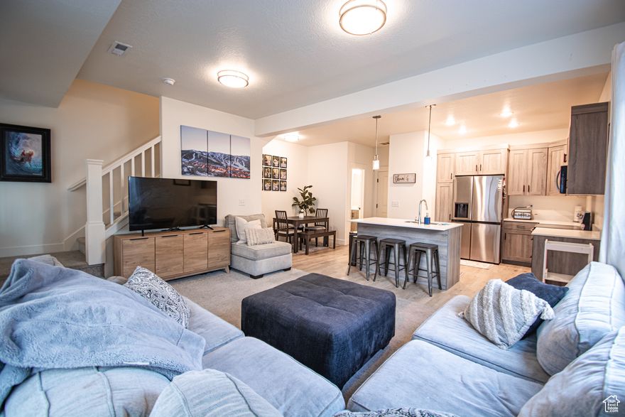 This 2021 townhome combines modern finishes, a functional floor plan, and a two-car garage, all offered at a price point below the most recent sales in the community. That means buyers can step in with built-in equity and confidence they're getting strong value from day one.  The home features clean, efficient design and is located just minutes from Slate Canyon Drive, a popular spot for hiking and outdoor recreation. Residents also enjoy access to a pickleball court and a large grass area within the community.  With interest rates beginning to come down, now is the ideal time to move in with equity already on your side and the potential for even more affordable monthly payments ahead. A newer home, priced under comparable sales, in a convenient Provo location-this one won't last long.  Washer and Dryer included.
