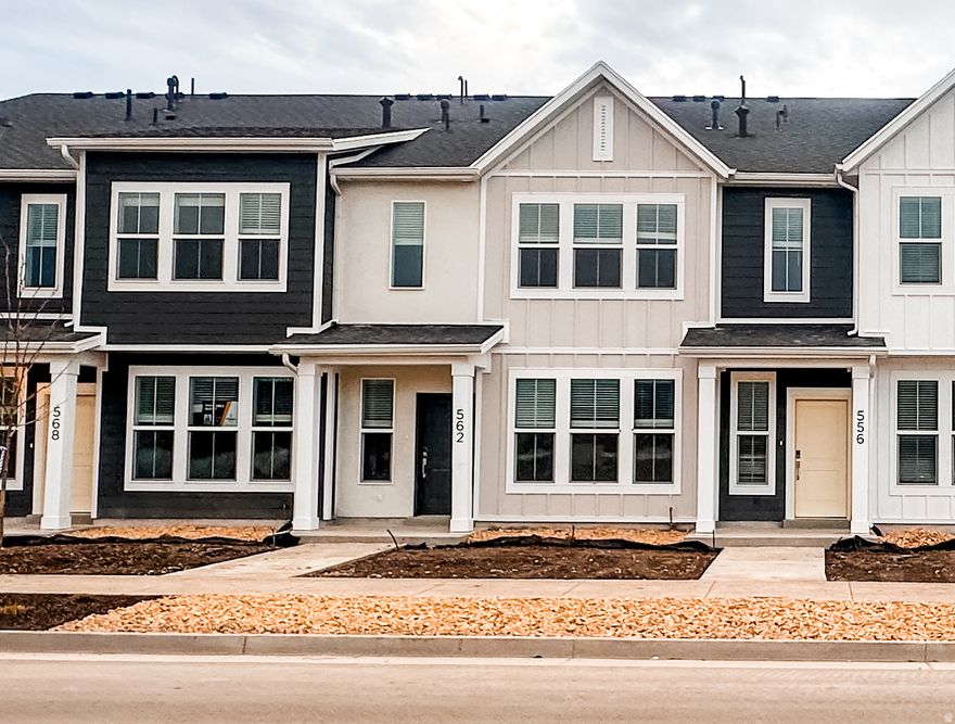 Prime Location in Sugarcreek Townhomes | $319,900  Ideally positioned facing the open street, this Sugarcreek townhome offers added convenience that sets it apart, including easier home access, improved visibility for guests, and valuable additional street parking nearby. Inside, you'll find bright, open living spaces featuring quartz countertops, modern finishes, and a versatile loft area perfect for a home office, second living space, or playroom. An attached two-car garage provides everyday functionality along with extra storage. Enjoy low-maintenance living with an HOA that covers exterior insurance, green space care, and playground maintenance, making homeownership simple and stress-free. With limited opportunities remaining in Sugarcreek, this move-in-ready townhome combines location, style, and convenience at an exceptional value. Schedule your showing today!