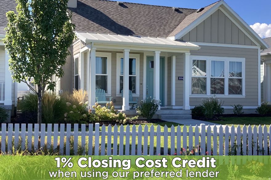 Stunning waterfront home offers unparalleled views of Oquirrh Lake from every angle! Enjoy breathtaking sunrises and vibrant sunsets with effortless Oquirrh Lake access - grab your paddleboard and walk a mere 20 steps to the beach! The inviting family room welcomes you with vaulted ceilings, abundant natural light, and a built-in gas fireplace perfect for cozy evenings or entertaining guests. Luxury vinyl flooring flows seamlessly throughout the main living areas, guiding you into a beautifully appointed kitchen and dining space featuring crisp cabinetry with crown molding, stainless steel appliances, quartz countertops, and a spacious peninsula island. The adjacent dining area accesses a custom patio, ideal for BBQs and seamless indoor-outdoor gatherings. The main-level primary suite is 2' oversized and showcases stunning lake and mountain views, along with a private ensuite bathroom complete with double vanities, quartz tops, crisp cabinetry, a Euro glass shower, and a walk-in closet. There are two additional bedrooms providing versatile options for a home office, fitness room, study/library, or guest suite. Beyond the visible upgrades and finishes, this home is thoughtfully upgraded with a whole-house humidifier, water conditioning system, MERV-11 air filtration, instant hot water, exterior natural gas patio hookup, 6-inch exterior walls for enhanced energy efficiency, upgraded laminate flooring, extra-tall and wide doors, an extended primary suite, extra-wide garage, enclosed water closet, attic power antenna for local stations, and a custom garage man door. The unfinished basement offers excellent room to grow and future customization. Located within Daybreak's sought-after Garden Park 55+ community, residents enjoy exclusive access to clubhouses, pickleball courts, a private 55+ pool, fitness center, chef's kitchen, and more. This is a rare opportunity to own a premier waterfront property in Daybreak, schedule your private tour today!