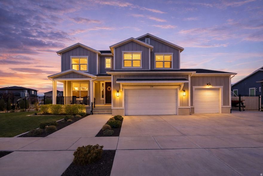 Luxury Living by the Lake in Vineyard. Experience elevated living in the heart of Vineyard, where lake views, vibrant community living, and modern luxury come together seamlessly. Perfectly positioned near the shores of Utah Lake, this exceptional residence offers both tranquility and connection.  This beautifully designed 5-bedroom, 3.5-bath home with a private accessory apartment delivers flexibility, elegance, and income potential. Step inside to discover an open-concept layout filled with natural light, soaring ceilings, and high-end finishes throughout. The gourmet kitchen is a true showpiece-featuring premium appliances, sleek cabinetry, and a spacious island perfect for entertaining. The adjoining living and dining spaces create a seamless flow for gatherings large or small. Retreat to the luxurious primary suite, complete with a spa-inspired bath and generous walk-in closet. Additional bedrooms plus a loft provide comfort and versatility for family, guests, or office space. The accessory apartment (ADU) offers its own entrance, ideal for rental income, multi-generational living, or private guest accommodations.  A lovely aesthetics studio also included for a private salon or nails to allow you to work from home your own private salon.  Step outside and play in your own private space with builtin trampoline, fire pit and room for a pool!  Plus enjoy everything Vineyard living has to offer-walking trails, parks, community  pools, pickleball and stunning lakefront sunsets just moments away. Truly a sense of community for a low hoa fee.