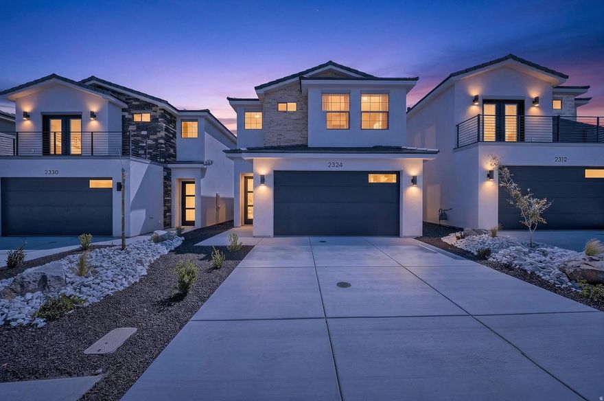 Welcome to the NEW Villa floor plan, a thoughtfully designed 1,596 sq ft home offering 3 bedrooms and 2.5 bathrooms. The open-concept main level creates a seamless flow, highlighted by elevated finishes including a spacious kitchen with generous cabinetry and elegant 3cm quartz countertops--perfect for everyday living and entertaining. Abundant windows throughout the home provide beautiful natural light, enhancing the bright and inviting atmosphere. Notable features include convenient laundry cabinets, sleek black door and cabinet hardware, a modern metal railing, and an oversized double vanity in the primary bathroom. Photos of finished home are for visual assistance only. Actual home may differ in color/finishes. Contact me for more info.