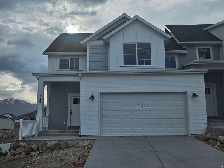 NEW PRICE DROP! WALKOUT BASEMENT, Possible conversion to ADU! MAIN FLOOR PRIMARY SUITE, plus 4 more bedrooms upstairs! New Walmart coming in down the street, 5 Minutes from Saratoga Springs Costco. These townhomes in a gated community are exceptionally handsome. The floor plans are remarkably functional. Mountain and valley views. Vaulted great-room with oversized windows. Huge deck just beyond the kitchen, large closets in all bedrooms, upgraded Master Bath. Two parks nearby.