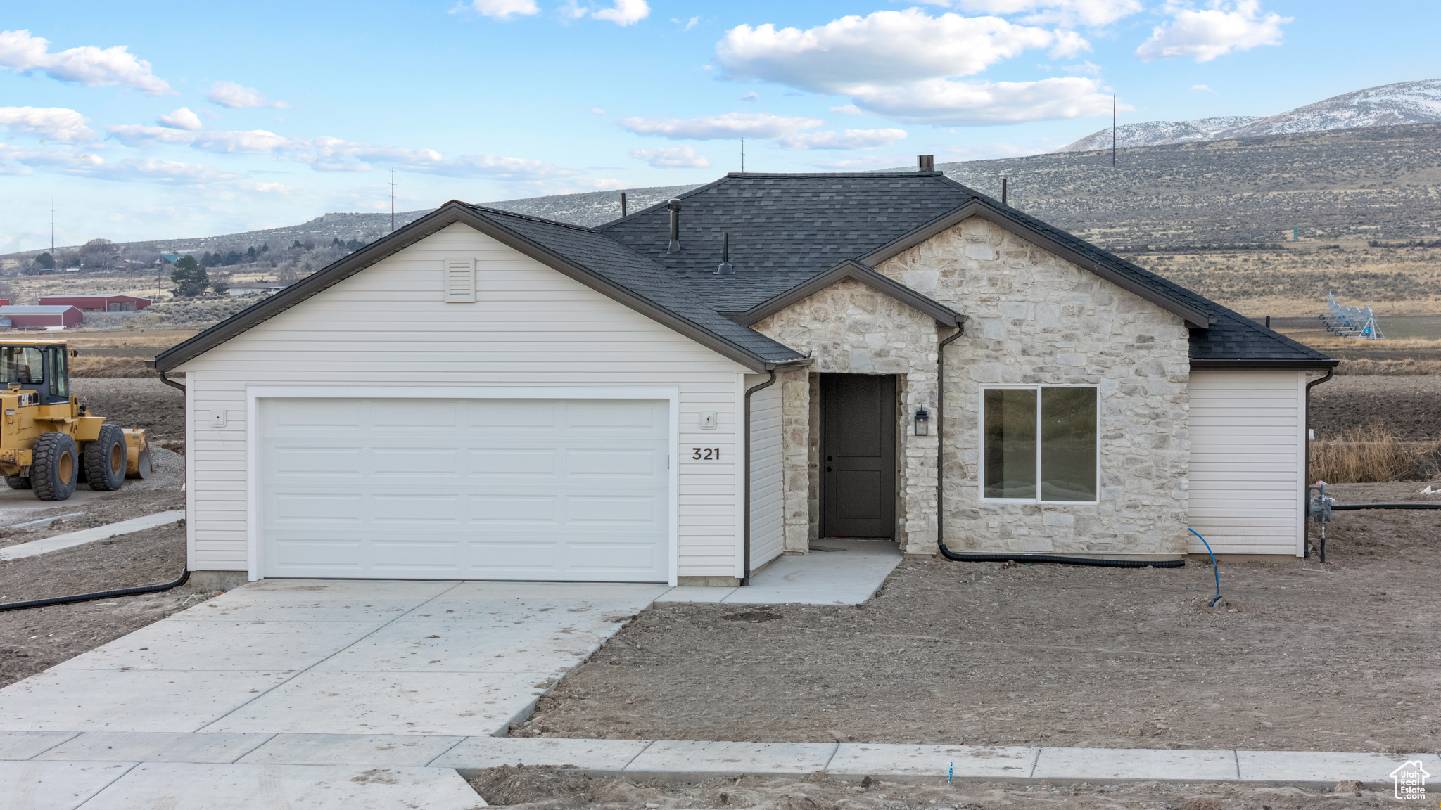 This Charming 3 Bed, 2 Bath New Construction Home Built by Timber Brook Homes is in a convenient, yet quiet location in Garland, Utah.  Experience Single-Level, Step-Free Living in this Open Concept 'Juniper' Floorplan. Complete with a Rocked Gas Fireplace, Covered Back Patio area, and a Double-Showerhead tiled Master Shower, this home has everything you have been looking for at an affordable price point. This home is Under Construction, with Completion scheduled for February 28, 2025. Pictures are of another nearby home with the same Juniper floorplan and similar finishes. Timber Brook Homes will soon be bringing other slightly larger floorplans to the market, and is willing to do showings of these also upon request.