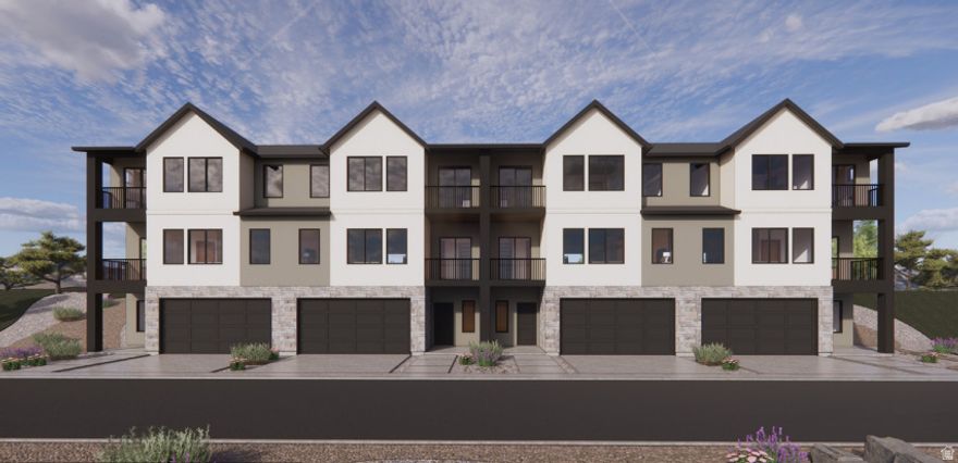 Welcome to Inverness where we have something for everyone and the views come standard! Located on the foothills in East Lehi, Inverness is a master planned community like no other with townhomes in the $400's to Emerald Elite homes at $2m and everything in between! This Overton is a 3 story townhome with incredible lake and mountain views. Close to schools, shopping, dining, highways and the silicon slopes. You can get where you need to be quickly. With 3 bedrooms, quartz countertops, stainless appliances, laminate flooring and so much more. Ask me about our generous home warranties, active radon mitigation system and Smart Home package which are all included in this home. Actual home may differ in color/material/options. Pictures are of finished homes of the same floor plan and may contain options/upgrades/ decorations/ furnishings not available at the advertised price. No representation or warranties are made regarding school districts and assignments; conduct your own investigation regarding current/future school boundaries. Buyer to verify all information.