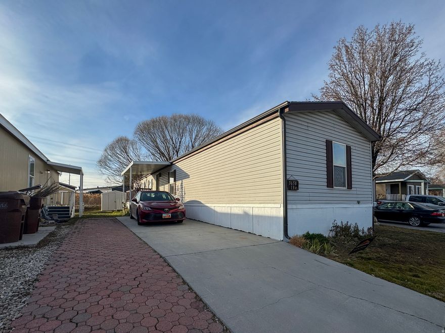 Open House February 14th from 1-3pm. Move-in ready 3-bedroom, 2-bathroom mobile home in the heart of West Valley! This well-cared-for home offers major upgrades including a new roof, updated electrical panels, updated A/C and furnace, and new appliances. Features include double-pane windows, laminate flooring, and tile throughout. Clean, well maintained, and ready for its next owner. Convenient location close to shopping, dining, and freeway access.