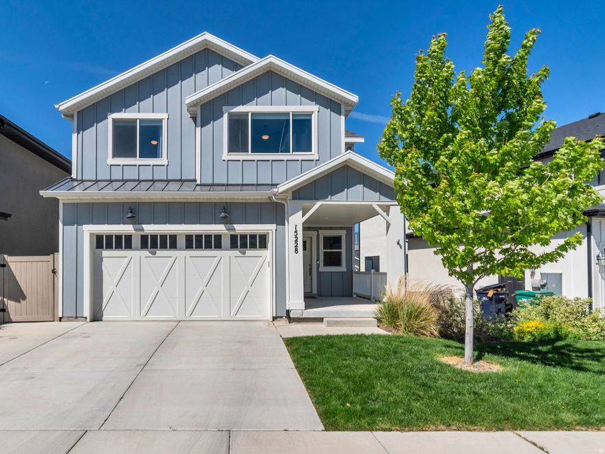 Open and Bright 2 story home with 4 bedrooms, 3.5 bathrooms, upstairs Loft/flex space and basement kitchenette with walk-out. You will enjoy the vaulted ceilings in the main gathering area, the white kitchen with walk in pantry, mudroom area off of the garage, and the deck to BBQ on. The primary bedroom is nice and large with a garden tub, separate shower and walk-in closet. All bedrooms have black-out shades. You will appreciate the convenience of having the laundry room upstairs by the bedrooms. The views off the back deck will not be affected because no one can build behind you. You will love this community and the location  close to: Schools, parks, restaurants, shopping, freeway and Utah County with Traverse Outlets, Thanksgiving Point, Silicone Slopes, etc. all just minutes away. The best part is that it is NOT in a HOA and ready to move right in! Come and see everything this home has to offer.