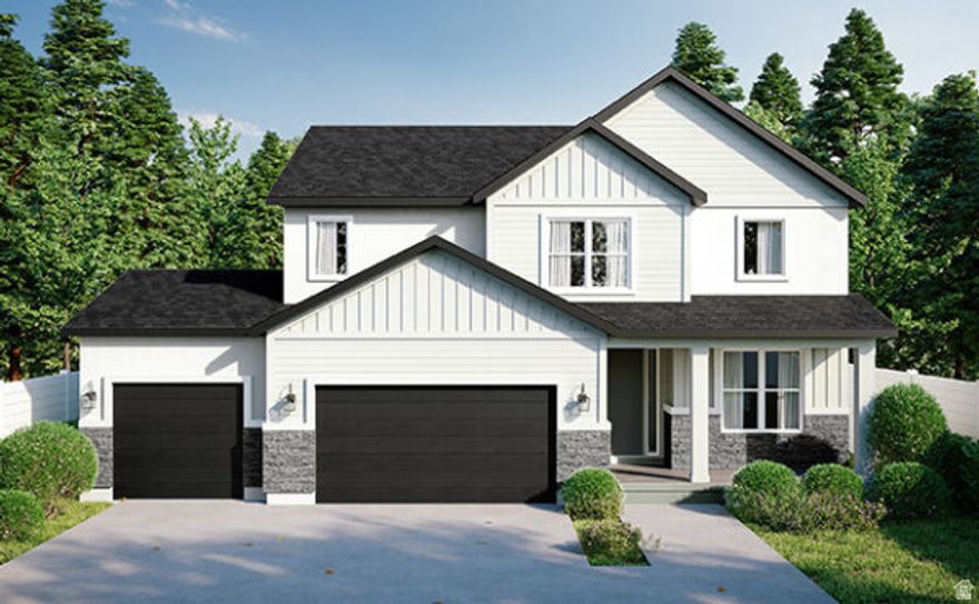 Taylor plan with Quartz countertops, stainless steel appliances, a gas range, a walk-in pantry, Durable LVP flooring throughout. Upstairs, you'll find four bedrooms including a luxurious primary suite with a private bathroom Including a shower and a bathtub, plus an additional full bath, a laundry room, and a second furnace/AC for year-round comfort. and front yard landscaping is included in the price. Taxes TBD. Square footage is estimated based on builder plans; buyers are encouraged to obtain an independent measurement.