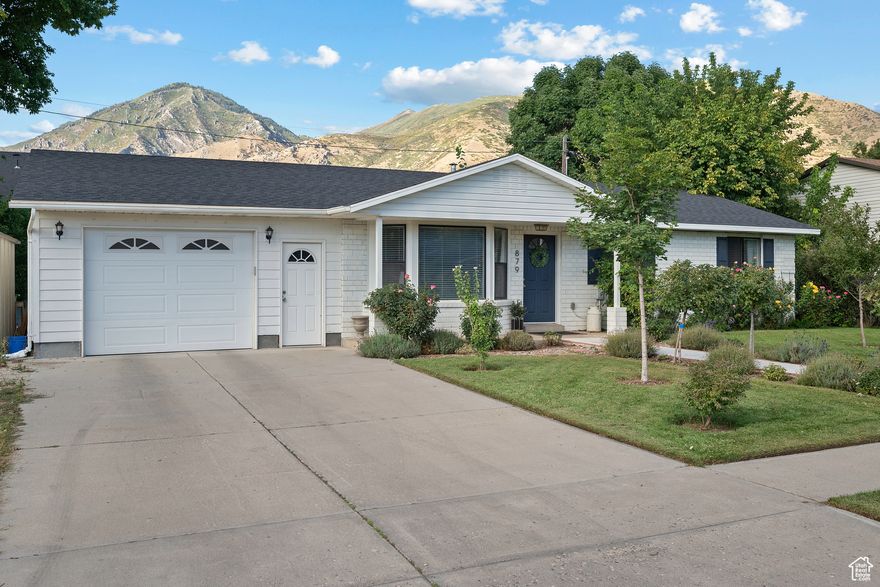 Discover the perfect blend of comfort and convenience. This inviting 3-bedroom, 2-bathroom home offers over a thoughtfully designed living space on a great lot. Inside, you'll find an updated kitchen with granite countertops, a welcoming living room, and a main-floor master suite. Flooring includes a mix of carpet and laminate for both warmth and durability.  The property also features an oversized 1-car garage with extra storage, central heating and cooling, and mature landscaping with sprinklers and a new roof replaced in the past year Relax on the patio while enjoying the scenic mountain views, or take advantage of nearby schools, parks, and outdoor recreation. Located in the East Hobble Creek neighborhood, this home combines small-town charm with easy access to amenities.