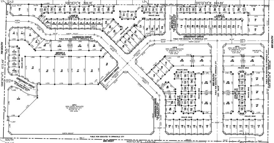 "APARTMENT HOUSE LOT" - The Apartment house lots in this development are approved for 8 "doors" per lot.   Welcome to the Springville Art City- Westfield Development Subdivision. This development is 4 minutes off of the freeway and is a "Bring Your Own Builder" development. The community boasts an amphitheater, corn hole, and a mega play ground. Please contact agent for further information.   HOA Fee has not yet been determined, for HOA questions please call: 385-300-2699