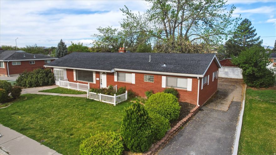 Great starter home! All brick rambler, with main floor living. Home has a detached garage with workshop build in behind. Furnace & hot water tank are located in the crawl space under the home. We don't know if the additional sunroom square footage is included in the County Records. Square footage figures are provided as a courtesy estimate only and were obtained from County Records.  Buyer is advised to obtain an independent measurement.