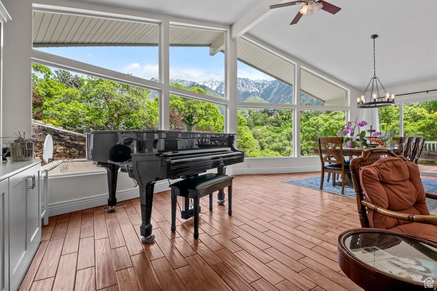 Welcome home to this highly desirable, 24-hour guard-gated Pepperwood community! with approximately 600 residences on 477 acres* Nestled on a serene cul-de-sac, this charming residence offers the perfect blend of comfort, luxury, and convenience. Boasting stunning mountain and valley views, this property is a true haven for those seeking tranquility and natural beauty. Step into a whole new world as you enter this immaculate home featuring acacia hardwood floors, abundant natural light, and expansive windows that frame the picturesque surroundings. The main level offers seamless flow between the living spaces, creating an ideal environment for both relaxation and entertaining. The heart of the home is the spacious kitchen, equipped with modern appliances, ample counter space, and a convenient breakfast bar. Enjoy hosting gatherings in the adjacent dining area, or take the festivities outdoors to the expansive deck, where you can soak in the breathtaking mountain views and listen to the gentle babble of the seasonal creek below. Downstairs, the finished, daylight/walkout lower level provides additional living space perfect for a media room, kitchenette, home gym, or game room, offering endless possibilities to suit your lifestyle needs. Outside, the private backyard oasis beckons a generously sized deck, providing the ultimate setting for outdoor dining, relaxation, enjoying nature and the fresh mountain air. The paid-off roof solar panels offer energy savings each month with Mays bill $15. Residents of Pepperwood enjoy exclusive access to a wealth of amenities, including a community pool, spa, splash pad, basketball, tennis and pickleball courts, walking/biking trails, and a vibrant calendar of events throughout the year. Conveniently located near shopping, dining, entertainment, and outdoor recreation opportunities, including world-class skiing, hiking, and biking trails, this home offers the perfect blend of convenience. Don't miss the opportunity to make this your forever home and experience the unparalleled lifestyle that Pepperwood has to offer. The starting price of a lot in Pepperwood is $1,295,000 so it's as if you are getting an impeccable home in this wonderful community for almost free*New Roof 2011, New Furnaces and AC 2010,New Water Heater 2019, Schedule your private tour today! Buyer to verify all information and sq ft*