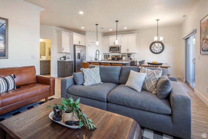 CASH ONLY 1/2 ownership!! Discover an exceptional turnkey investment opportunity with this beautiful 3-bedroom, 3-bathroom home located in the heart of Washington, Utah. Built in 2021, this modern property is not only aesthetically pleasing but also a lucrative nightly rental, approved for short-term stays and self-management. Prime location, nestled in a serene neighborhood, offering easy access to local attractions and amenities. Spacious Layout, open-concept living areas with high ceilings and abundant natural light. Fully Furnished, stylish, high-quality furnishings included, making this property rental-ready from day one. Outdoor space, private backyard perfect for relaxation or entertaining guests. Whether you're expanding your portfolio or seeking a vacation home with rental income potential, this Washington, Utah gem is the perfect choice.