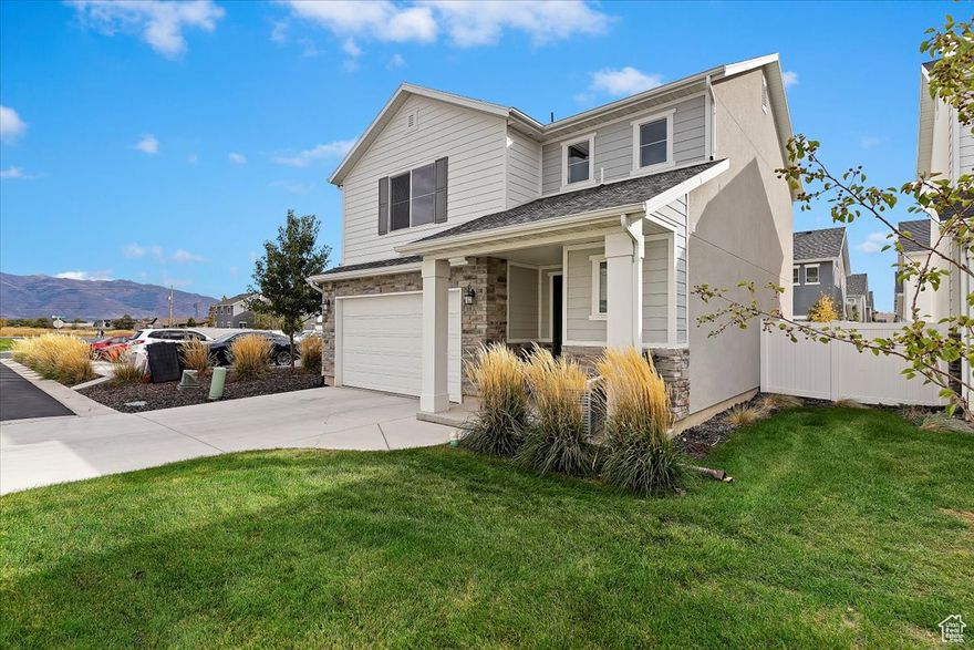 ** OPEN HOUSE SATURDAY NOV 8 11 - 1 **  Are you looking for an immaculate, turn key home?  Look no further! Step into this better than new home, built for real life.  The living room features a fireplace, with large windows that flows into a spacious dining area, while the custom kitchen gives quartz countertops, white craftsman cabinetry, and a beautiful unique kitchen island.  Upstairs you'll find 2 generous bedrooms with deep closets, full bath and Primary Bedroom En Suite with double sinks and massive walk in closet.  Outside, enjoy a private, low-maintenance patio with standout landscaping, perfect for relaxing or entertaining.  The 2 car garage has extra height for ample storage.  AND you have TONS of guest parking, with no neighbors to the East. Schedule your private showing today!