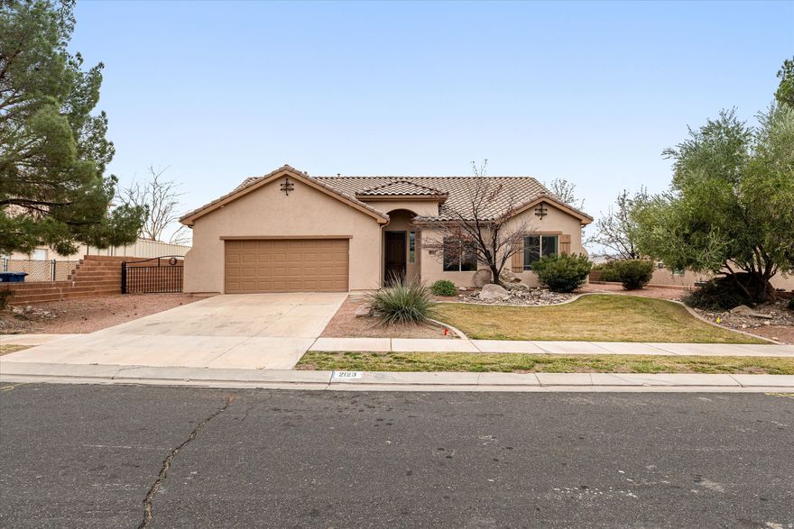 Views, sunshine, and a floor plan that just makes sense. This well-maintained home in Stone Gate at Seven Hills offers elevated ceilings, an open, airy feel, and south-facing windows that fill the space with natural light. The layout flows comfortably from room to room, and the covered back patio is a great place to relax and enjoy the view. The home has seen several upgrades, including a reverse osmosis system, water softener, updated A/C and furnace, new water heater, tile in one bedroom, pull-out shelving in the kitchen and bathrooms, a new garage door opener, added gates with cameras, a safety entry door, temperature controls, and a professionally organized primary suite closet. Low HOA fees, fantastic condition, and one of the best locations in Seven Hills make this one an easy yes.