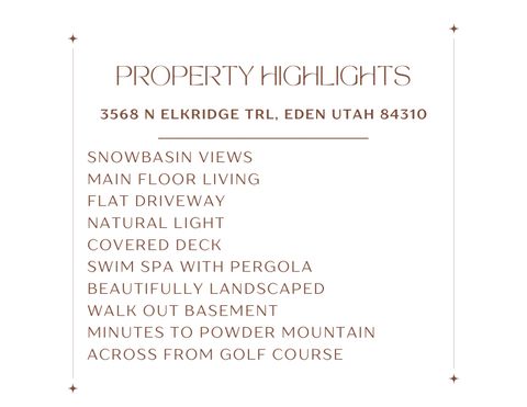 Tiny photo for 3568 N ELKRIDGE TRL, Eden, UT 84310 (MLS # 2154091)