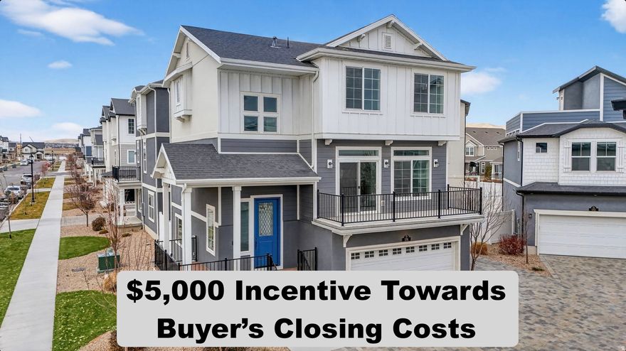 *Seller may contribute 1% toward buyer's closing costs (~$5,000) with a strong, reasonable offer.*  Beautifully updated single-family home located in the heart of Saratoga Springs, offering space, style, and functionality in a desirable neighborhood. This home features 4 bedrooms, 3.5 bathrooms, and 2,587 finished square feet with an open and inviting floor plan designed for modern living. The main level showcases a bright kitchen with a large island, ample cabinetry, stainless steel appliances, and seamless flow into the dining and living areas- perfect for everyday living and entertaining. The living room is filled with natural light and anchored by a cozy fireplace, creating a warm and welcoming atmosphere. Upstairs, you'll find generously sized bedrooms, including a comfortable master bedroom with a private bathroom. The finished spaces provide flexibility for family living, remote work, or guests. Enjoy outdoor living with a fully fenced backyard and finished garden, ideal for relaxing, entertaining, or play. The 2-car garage offers convenience and storage. Ideally located near schools, parks, shopping, and with easy access to Redwood Road, this home combines comfort, functionality, and location. A great opportunity to own a move-in-ready home at an attractive price point in Saratoga Springs.