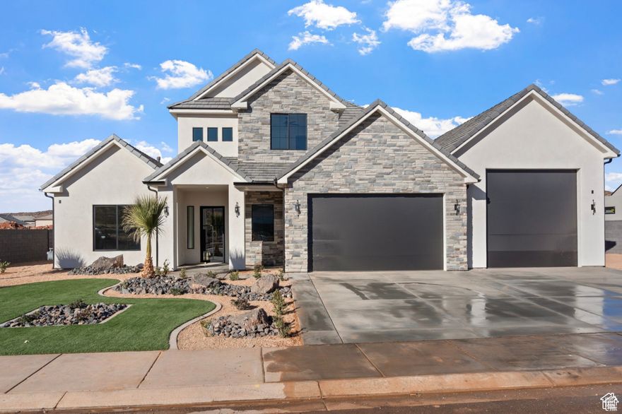 Beautiful five bedroom home from Novelty Homes with an additional one bed one bath casita!  Located in the Finley Farms community, the home sits on a corner lot within the neighborhood on .36 acres, with a spacious RV garage, and lots of areas within the home for entertaining.  Photos show very similar plans/finishes from another home that was recently finished by the builder for reference.  Home will be completed March 1, 2026.  Call for more details!