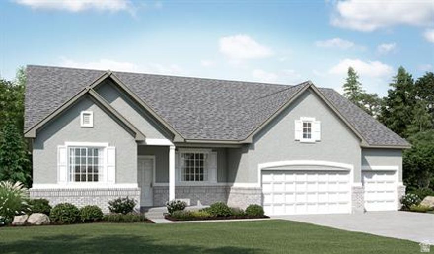 ***AVAILABLE TO PERSONALIZE INTERIOR DESIGN SELECTIONS AND FINISHES on this home while construction is still in the early stages with an estimated October completion!***  ***CONTRACT TODAY AND QUALIFY FOR UP TO 4% OF THE BASE PRICE IN INCENTIVES. Restrictions Apply: Contact Us for More Information*** A charming covered front porch welcomes guests to the ranch-style Helena plan. Inside, you'll find a study with large glass French doors, spacious great room, sunroom, and an open kitchen featuring a center island and walk-in pantry. The lavish primary suite is thoughtfully separated from two additional bedrooms for added privacy and features dual oversized walk-in closets. Additional highlights include a convenient powder room, upstairs 4th bedroom and bath combo, unfinished basement, and 3-car garage. List price includes base price, lot premium, and selected structural options. Photos shown are of a previously completed home of the same floor plan and may include features and options that are not included in this home.
