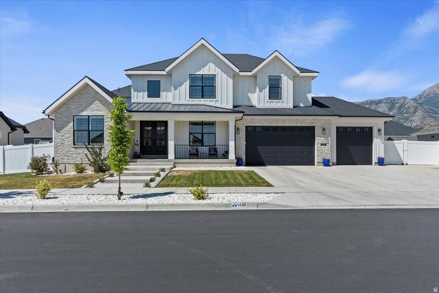 A rare opportunity to own one of the largest homes in the highly sought after Anderson Farms.  Featuring an upgraded Bella Vista floor plan, designed with style and functionality in mind.  Soaring 9-foot ceilings and 8-foot doors create an immediate sense of luxury and openness, elevating every space with light and grandeur. An entertainers dream main floor with an upgraded chef's kitchen, soft-close cabinetry, custom organizers, and a convenient butler's pantry-perfect for effortless entertaining. Stunning tri-fold doors fully open from the kitchen to the backyard, seamlessly blending indoor and outdoor living. Elegant wainscoting throughout the home adds timeless character and sophistication. A tankless water heater and built-in humidifier ensure comfort and efficiency year-round. Thoughtfully designed for multi-generational living, the home features a main-floor primary suite for comfort and accessibility, as well as laundry rooms on every level for added convenience. The fully finished basement includes a private mother-in-law apartment with its own entrance and fire-rated door, offering flexibility for extended family or the potential for exceptional rental income as an ADU. Additional highlights include an extended RV pad reinforced with rebar, providing durability and ample space for your recreational vehicles. Don't miss your chance to make it yours!