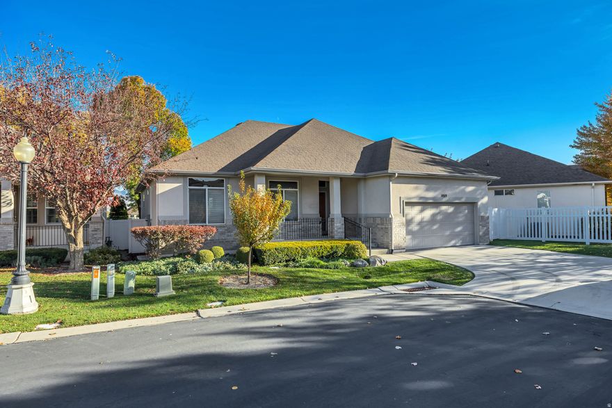 Welcome to this private gated community.  This home sits at the end of a private drive.  The best view in the community.  Beautiful mountain views. quiet setting with covered patio. tile floors with freshly cleaned carpet. New dishwasher and gas fireplace.   Dedicated office/den could be used as a 3rd bedroom, schedule your showing today!  Square footage figures are provided as a courtesy estimate only and were obtained from county records.  Buyer is advised to obtain an independent measurement.