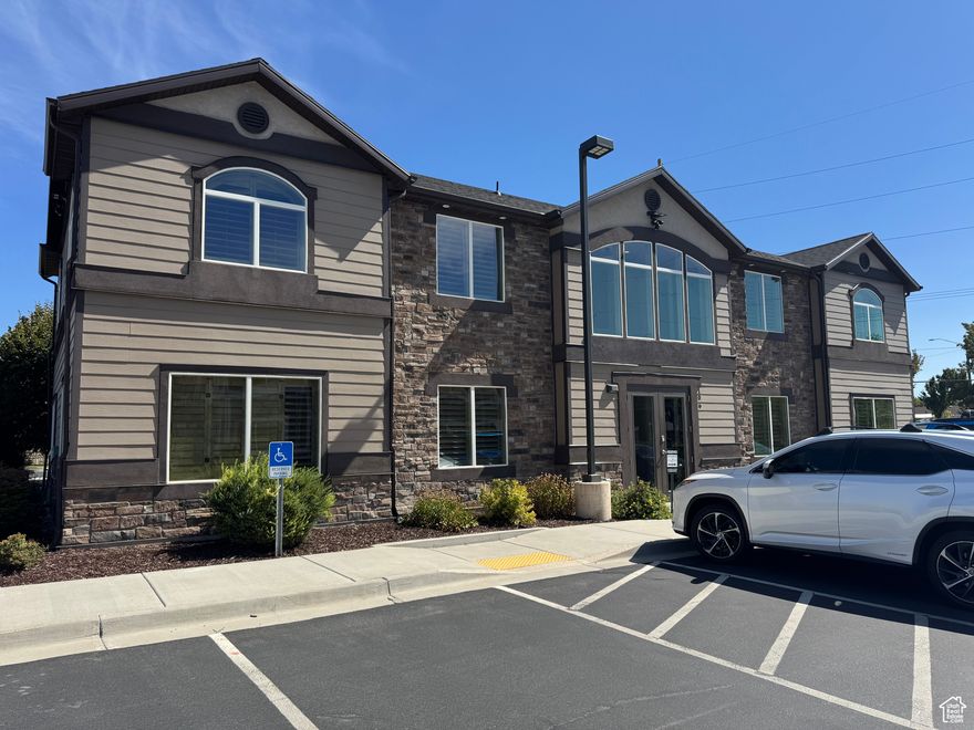 Great central Murray Location! Close to Trax, Fashion Place Mall, I-15, I-215, and State St. This second floor office space is 2,216 square feet with 6 large private offices and a large reception area or conference room and 2 bathrooms. See attached sketch. $3,000 per month including CAM fees.  Owner would consider leasing each half separately. Each would be 1,108 square feet with either 4 offices and 1 bathroom, or 2 offices, 1 large reception / conference room, and 1 bathroom for $1,500 per month including CAM fees. Built in 2017. Plantation shutters. Classy office space! Call for a private tour. Shown by appointment only. Square footage figures are provided as a courtesy estimate only and were obtained from attached sketch. Tenant to verify all.