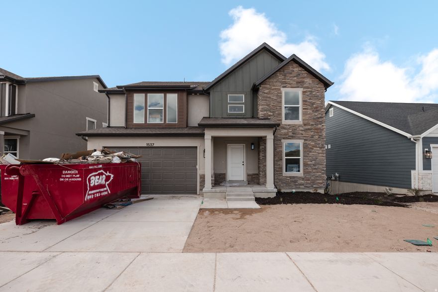 Come home to Ridgehorne at Mt. Saratoga-a master-planned community where comfort and convenience meet! Our open-concept single-family floorplans are designed to maximize space while still offering plenty of privacy. Surrounded by future parks, trails, and wide-open spaces, Ridgehorne is perfect for both relaxation and adventure. Enjoy amazing community amenities, including a clubhouse, pool, basketball court, bark park, playgrounds, and more. With Utah Lake, The Ranches Golf Club, local shopping, dining, and Pioneer Crossing all close by, you'll love the location just as much as the home. Reach out today to learn more or schedule your visit! (NATALIE LOT 725)