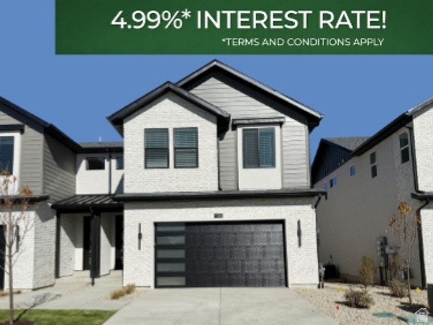 MOVE-IN READY 10k Off! or 4.99% Interest Rate! new TwinHome in Trailside Reserve featuring the Artisan design package with white cabinetry, matte black hardware, quartz countertops, designer tile backsplash, and LVP flooring. EV-ready 2-car garage and fully fenced yard. Conveniently located near shopping, dining, and freeway access. Builder incentives available. Visit our model home at 6760 S 300 E, Midvale, UT. Open MondaySaturday, 12 PM6 PM.