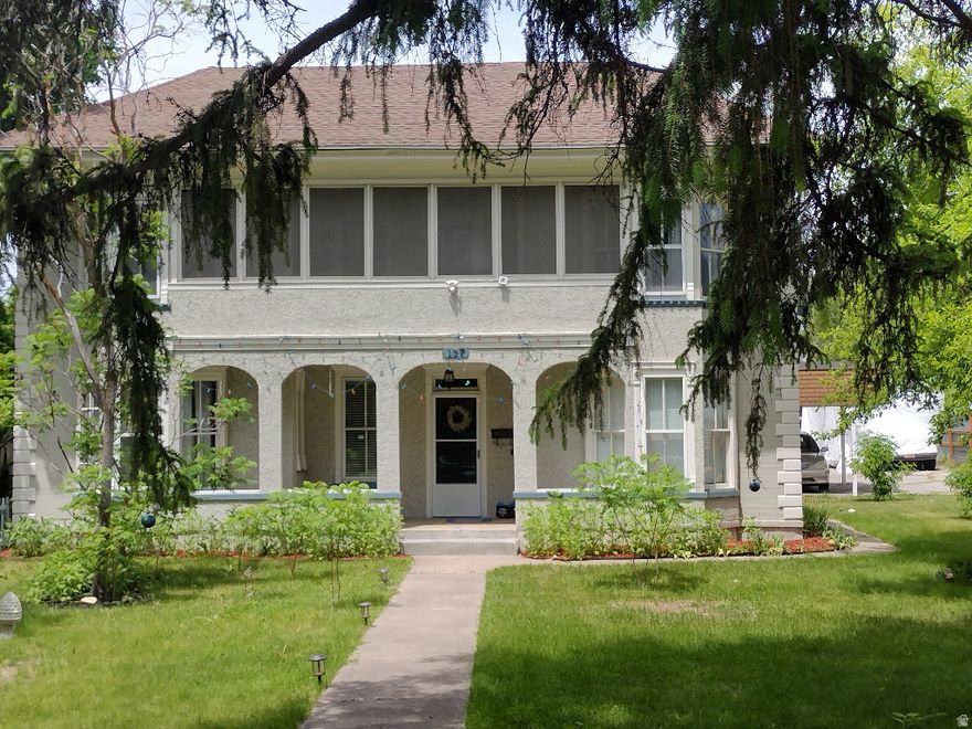 Large 2 story colonial with 8 foot ceilings built in 1907. 5 beds, 2 baths (2200 sq ft). Outbuilding  includes Mother-in-law suite with an add'l full bath (1200 sq ft) & wood shop.  Large carriage house for storage & toys, Hot tub (new heater and pump), Chicken coop & fenced in pasture. This beautiful home sits on 0.6 acres. It also comes with 3 water irrigation shares. There are apple, pear, hazelnut, almond, and plum trees & blackberry, elderberry, raspberry, and mulberry bushes.