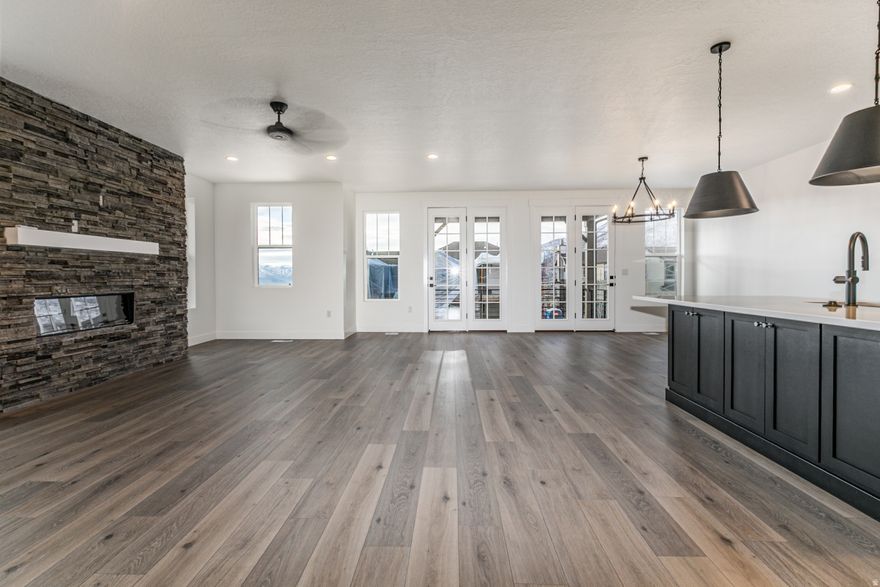 12+ month LEASE Now available for rent is this brand new Jordanelle Ridge 3-bedroom, 2.5 half bath townhome.  This upside of the road with a fantastic view of Deer Valley's new East Village terrain, Mount Timpanogos and the expansive Heber Valley, this end-row townhome is a beautiful and fresh space that would be perfect for almost anyone!  The entry is via  front door or the garage on the ground floor, where you will find two well sized bedrooms that share a full bath, a laundry room and multiple storage closets. Large windows allow ample light to enter the lower floors of this townhome to create a fresh welcoming feel.  The upper floor of the townhome boasts a massive open concept living room and kitchen features a massive kitchen island with plenty of storage on the sink side and under the counter-height countertop breakfast bar. The living room showcases a beautiful fireplace and mantel, surrounded by many windows to capture the view from any place. A perfectly placed dining room leads to a huge deck, perfect for mornings or evenings to enjoy the view.   Conveniently located on the main level is the  primary bedroom with accompanying ensuite bathroom. This bedroom is the largest and features a beautifully tiled separate tub and shower and large walk in closet. The private balcony welcomes the day.  Minimum 1 year lease. Utilities not included in rent. First month's rent and security deposit due upon signing. NO SMOKING/VAPING. NO PETS. Property to come unfurnished. Verification of funds and employment required. The information contained herein is furnished to the best of knowledge. Tenant and/or tenant's agent responsible to verify the accuracy of all information. This information is subject to change without notice. Brokerage assumes no responsibility for accuracy