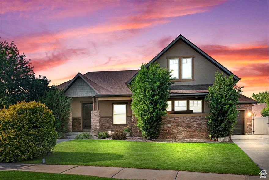 *New Price Drop!* Fantastic Home in desired neighborhood. Walking distance to Spanish fork river trail, ALA Charter school, Riverview Elementary and Spanish Forks massive sports complex which include pickleball courts and the new rec center being built.   Great open floor plan with master on the main. New Carpet and Paint throughout. New stove & above the range microwave, double walk in closets in master bedroom, basement entrance. Storage every where. Bonus rooms upstairs, downstairs underneath stairs. Cold Storage, Storage shed under stairs in back. small deck off of kitchen that leads to the back yard. Possibility of second laundry off main floor (there was one, but the owners converted to a closet and can be converted back)  Tall 3rd car garage and RV parking pad on the side. Trampoline pit and much, much more.  The neighborhood is highly sought after and a great place to live. Square footage based on recent appraisal, buyers are responsible for and advised to get their own measurement and to verify all information.