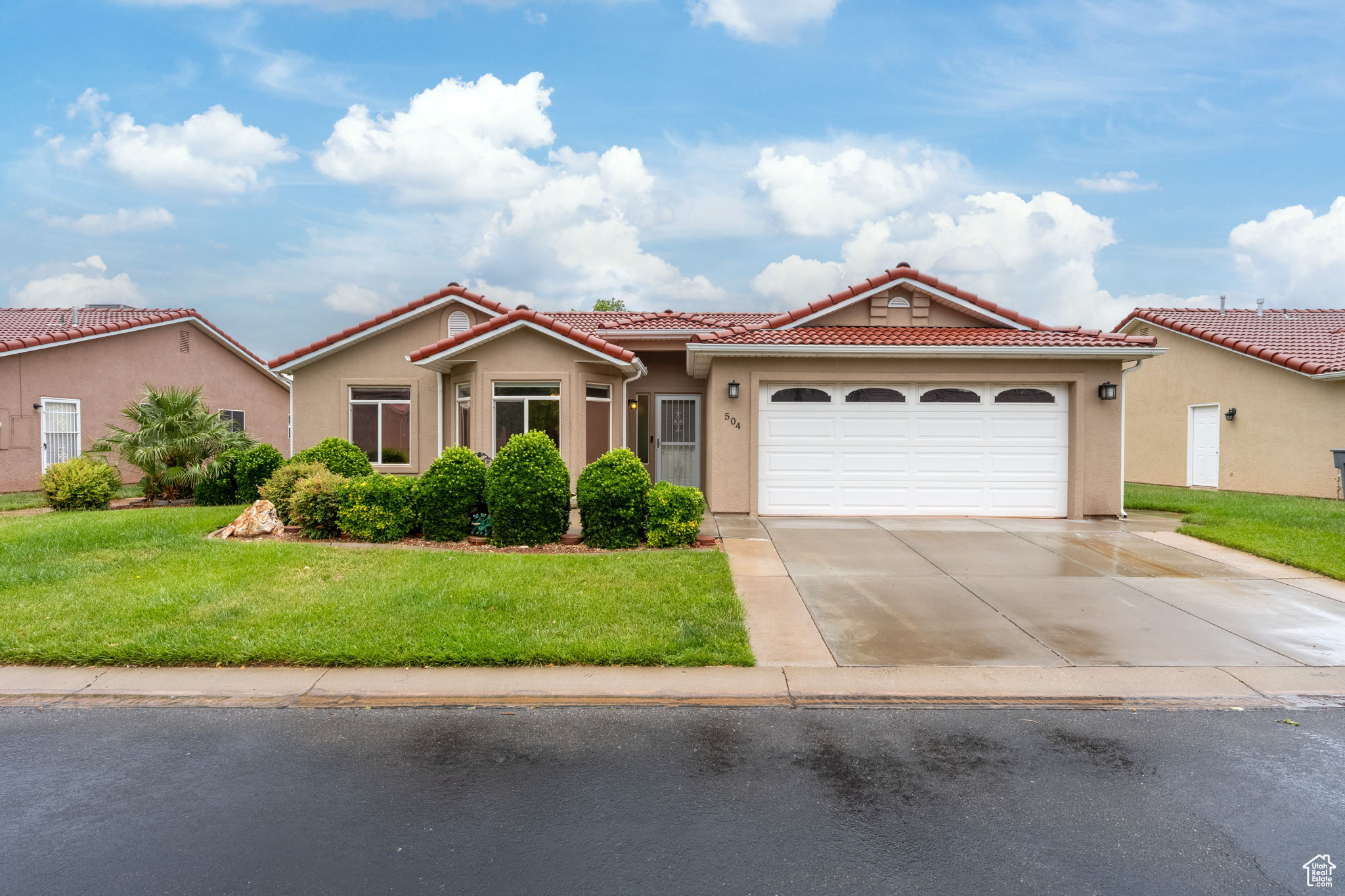 Huge Price adjustment!!! Move-In Ready Gem! Welcome to maintenance-free, single-level living in one of Ivins' most tranquil communities. This charming 3-bedroom, 2-bathroom home offers a perfect blend of comfort, convenience, and serene surroundings. the private back patio overlooks well-maintained Tennis/Pickleball court ideal for quiet mornings or active afternoons. Enjoy thoughtful upgrades including brand-new carpet, a recently replaced water heater, walk-in closets, and a cozy fireplace. The walk-in tub in main bathroom adds both comfort and accessibility. This home is designed for ease, style, and a peaceful, low-maintenance lifestyle. Located just minutes from Snow Canyon State Park, Tuacahn Amphitheatre, Schedule your tour today! This is NOT A 55+ Community
