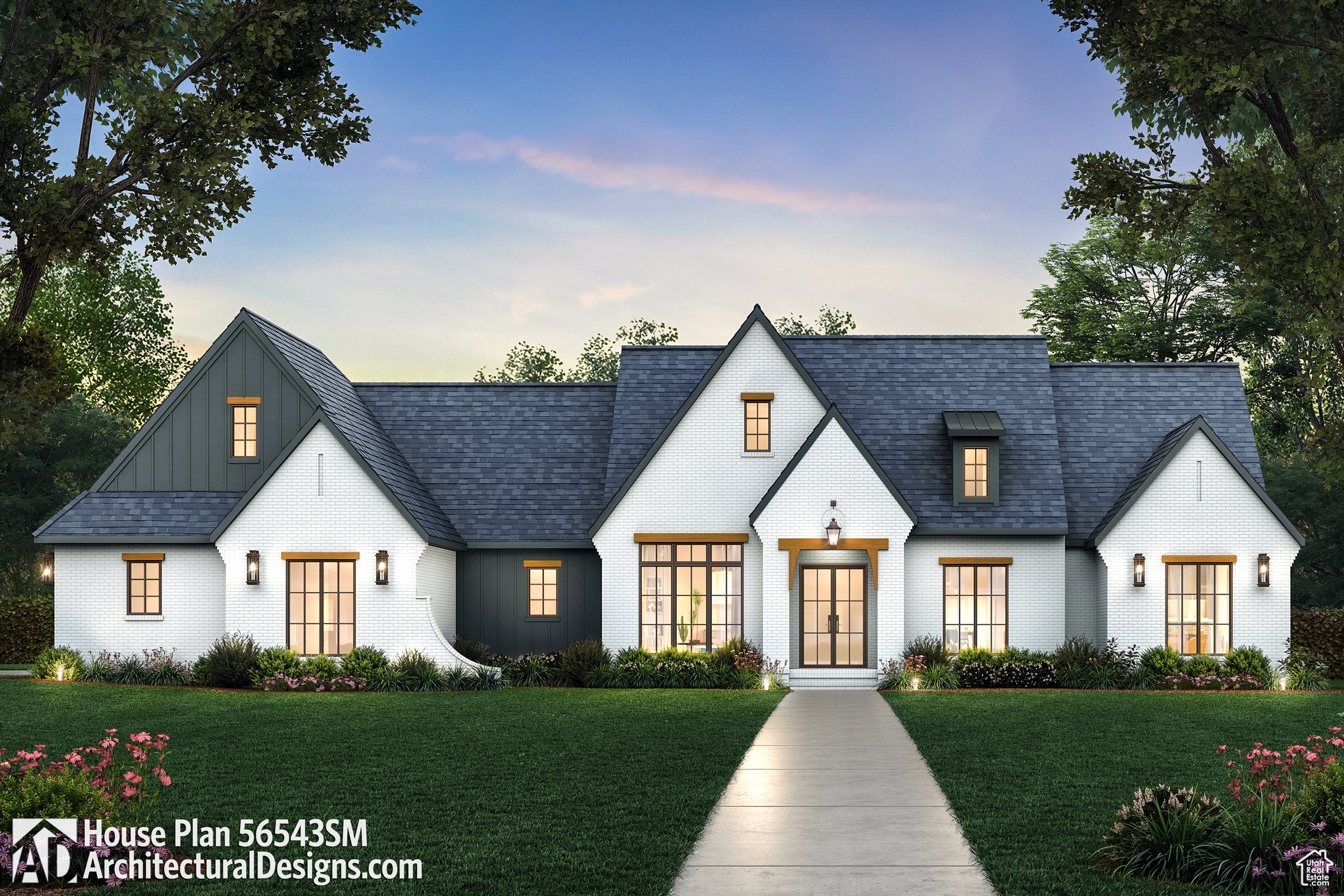 Welcome to Sunset Farms, West Haven's premier gated community, where country charm meets modern convenience! Build this plan or choose a different plan that meets your dream home vision. Enjoy the peaceful, small-town feel, on large lots with mountain and farm views, all while being just minutes from shopping, dining, and major roadways for an easy commute. Photo is similar to how homes could be built and finished and does not necessarily reflect the final price.  Currently taking refundable lot reservation.  SF per building plans, buyer to verify all.