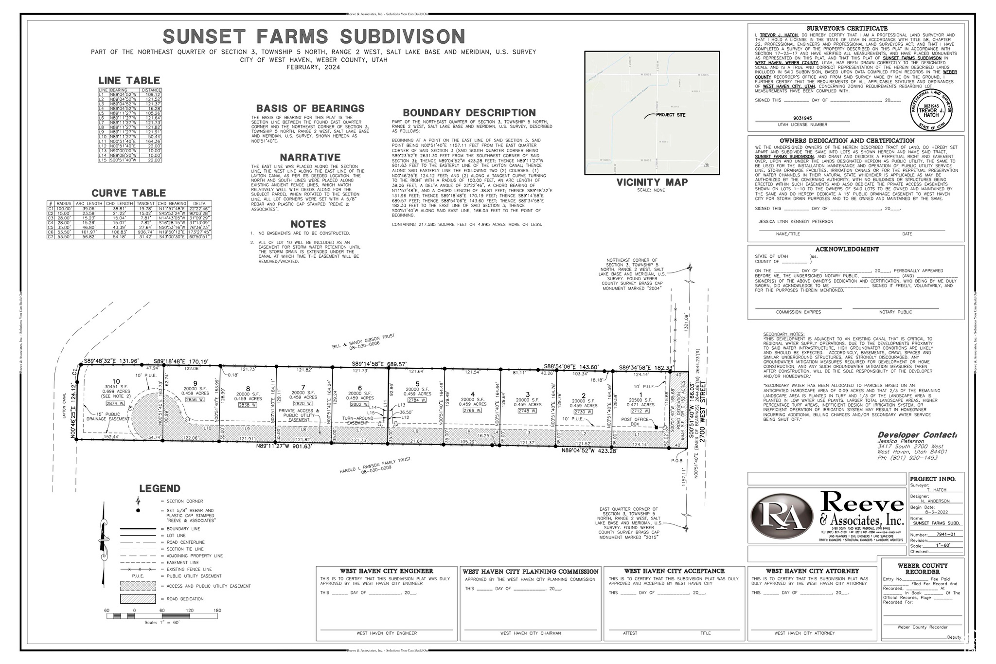 SUNSET FARMS - Residential