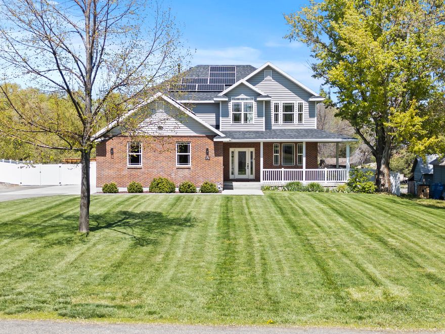 Welcome Home to Mendon! Wonderful 2-story built by Nathan Ballstaedt Construction.  Alder cabinets in spacious open kitchen with extended bar. New LVP throughout most of home. Huge 25x10 cold storage room in basement.  Daylight windows in basement with 1 bedroom finished and the rest ready to finish to your liking. Home has new shingles as of this spring with solar panels that will be paid off at closing. Tesla Power Wall installed in garage. Just under 2 acres this property has room for all of the Toys and animals you have. Back of property goes into a cool wooded area way fun to explore.