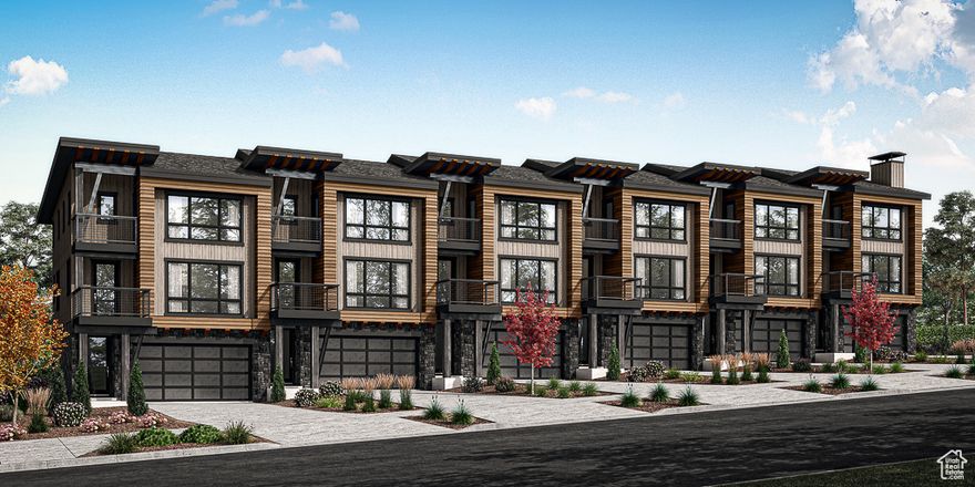 Welcome to The Pointe at Current-where modern design meets the beauty of mountain living! Perfectly situated in the stunning Wasatch Mountains between Park City and Heber City, this townhome offers the ideal balance of luxury and sustainability on the western shores of Jordanelle Reservoir. Step outside to enjoy endless recreation with nearby hiking and biking trails, world-class ski resorts, and year-round lake activities right at your fingertips. A private underpass beneath SB450 provides seamless access to Deer Valley Resort, ensuring every mountain adventure is within easy reach.  Built to Garbett Homes' Efficiency+ standards, this home prioritizes energy savings, comfort, and healthier living. Features include advanced insulation, Solar-E windows, and an energy-recirculation system designed to maximize natural light, regulate indoor climate, and help lower utility bills. Inside, you'll find thoughtful finishes like quartz countertops, custom cabinetry, and durable high-performance flooring-all blending modern style with long-lasting quality.  Unwind on your private balcony with sweeping mountain views or retreat upstairs, where two primary suites await. The grand suite features a spacious layout and its own private outdoor escape, perfect for taking in the breathtaking surroundings. With no HOA restrictions on nightly rentals, this home doubles as both a dream retreat and an income opportunity. Ask about special incentives available when working with our preferred lender!