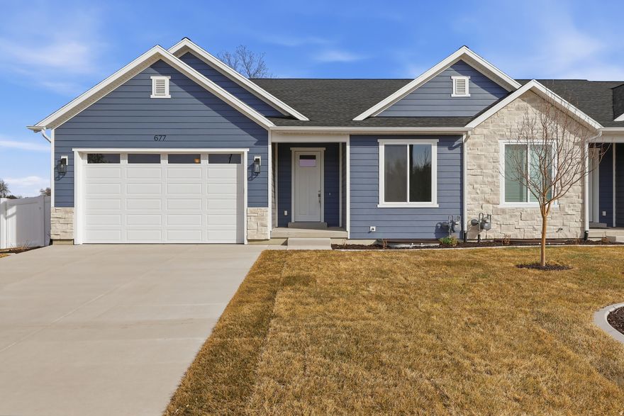 This is a brand new beautiful spec. twinhome. The home features a ranch layout with the master ensuite on the first floor, beautiful tile shower, and spacious walk-in closet. The home also features an open-space floor plan with 9 foot main floor ceilings, and extra storage throughout.  Two bedrooms on each floor with a basement Jr. Suite, and walk-in closet, with an additional basement kitchenette. Each floor has two partial or full bathrooms.  Yard is fully landscaped with in-ground sprinkler system, and fully fenced backyard. Two car garage with opener. Beautiful mountain views and central location for easy access to freeways, shopping areas, and schools.