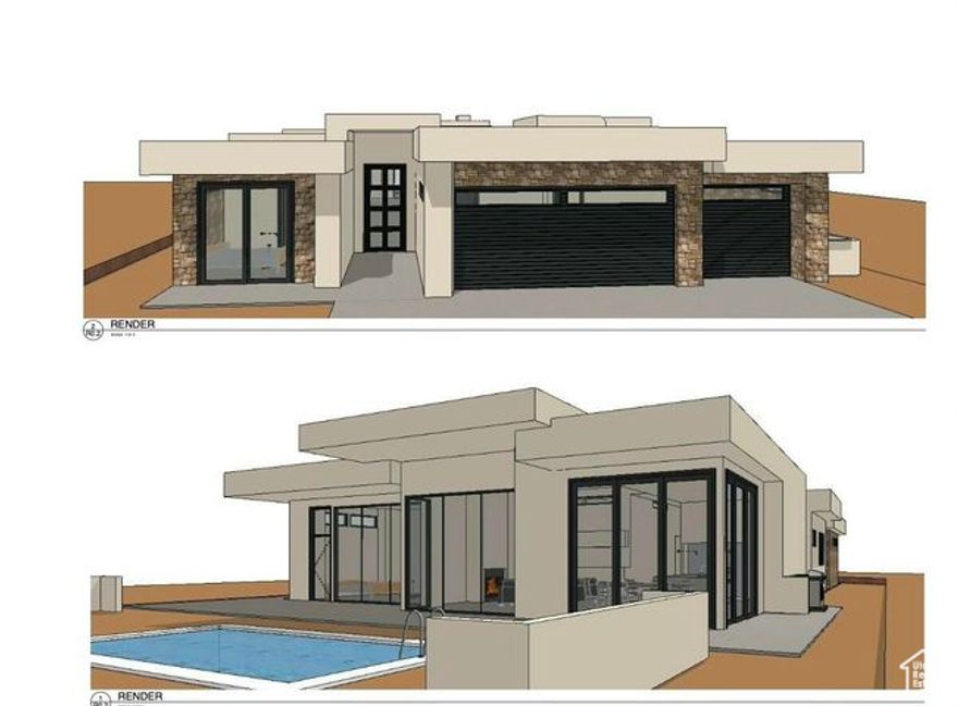 Experience modern desert luxury in this stunning, under-construction residence located in the prestigious Reserve of Entrada. Spanning 3,110 square feet, this thoughtfully designed 4-bedroom, 4.5-bath masterpiece offers refined living with every amenity you expect in a high-end retreat. An open-concept floor plan seamlessly blends indoor and outdoor living, with expansive glass sliders leading to a private pool and covered patio-perfect for entertaining or relaxing in the desert sun. The gourmet kitchen features top-of-the-line appliances, designer finishes, and a spacious island that anchors the heart of the home. Each bedroom is a private retreat with en-suite baths and generous closet space. A rooftop deck offers panoramic views of Snow Canyon State Park and the red rock landscape and is ideal for sunset gatherings or stargazing nights. Additional highlights include a 3-car garage, high ceilings, custom cabinetry, and curated design finishes throughout. Nestled behind the gates of Entrada, residents enjoy privacy, security, and access to world-class amenities. Don't miss this opportunity to own a one-of-a-kind luxury home in one of Southern Utah's most exclusive communities.