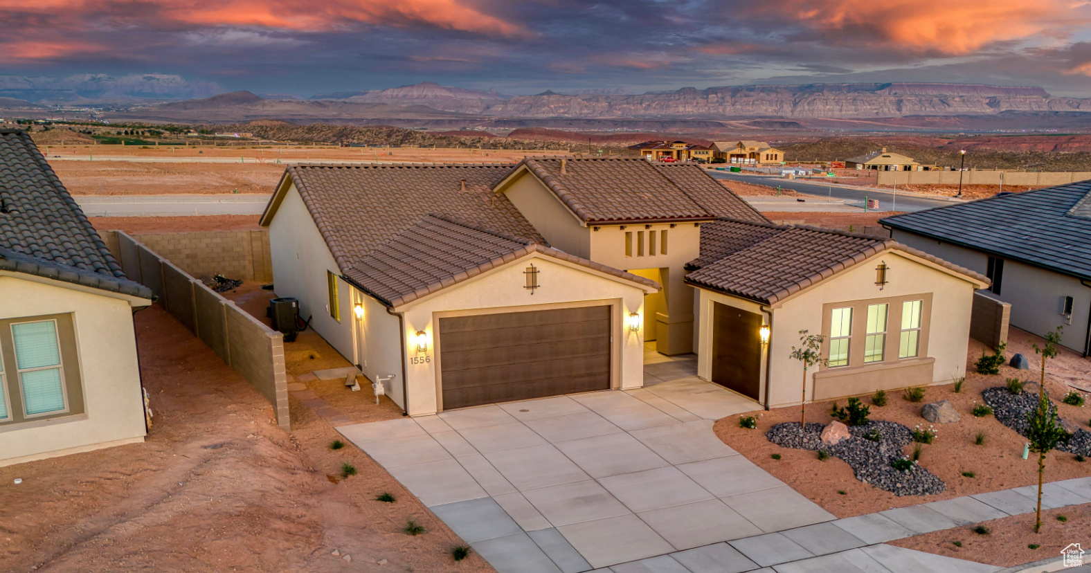 Welcome to the Mesa, a stunning 4-bedroom, 3-bathroom home that spans 2,350 square feet of beautifully designed living space. This floorplan features a spacious kitchen with optional gourmet enhancements, perfect for your culinary endeavors. A large, three-panel multi-slide door can be added, extending your entertaining area right off the main living room and seamlessly blending indoor and outdoor spaces. The primary suite includes a luxurious ensuite bathroom, adding to the home's allure. With a convenient 2-car garage and access to the vibrant SOLIS community's resort-style amenities, including a pool, spa, and recreational courts, you can enjoy an active and fulfilling lifestyle in this remarkable home.