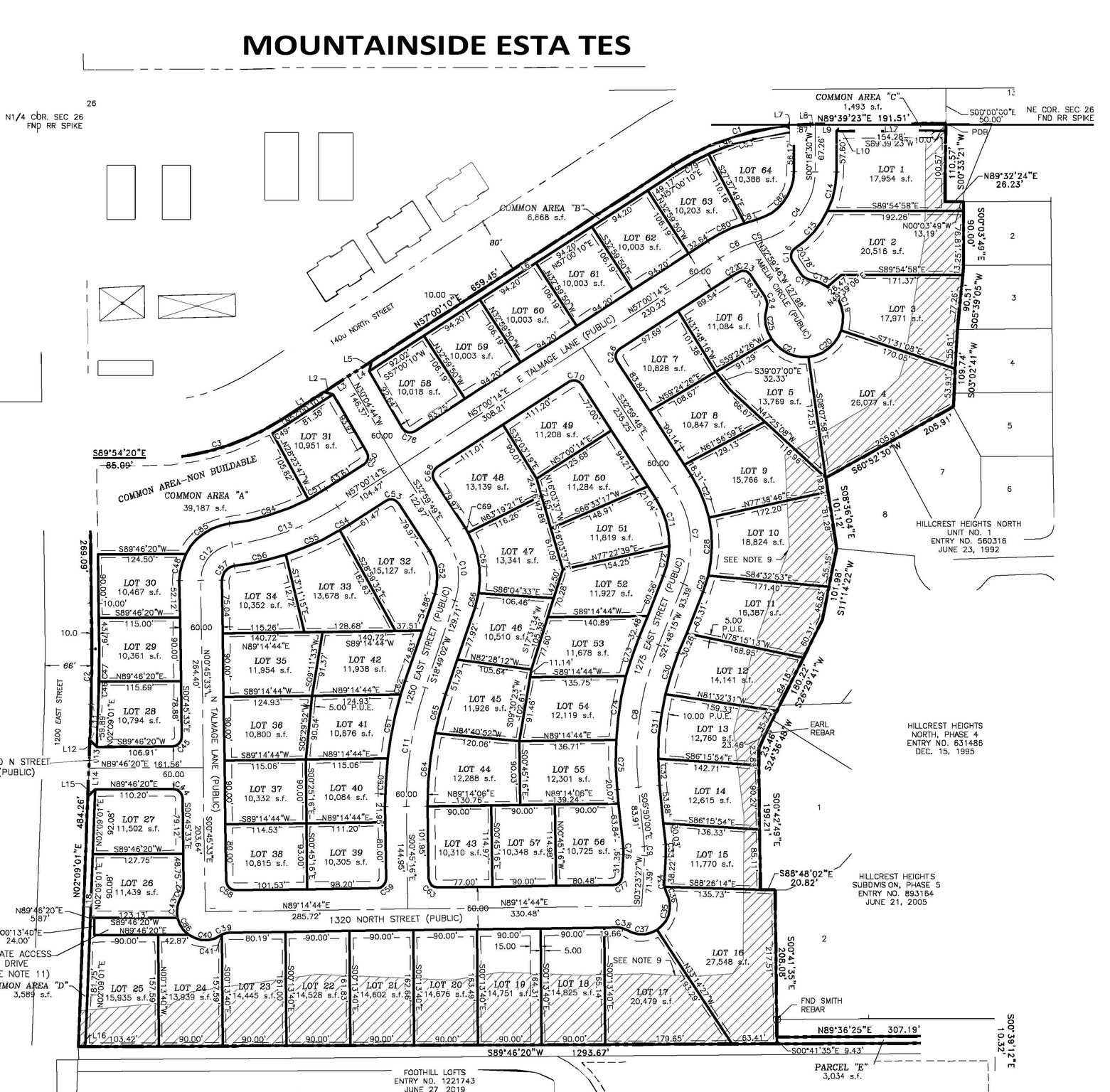 MOUNTAINSIDE ESTATES - Land