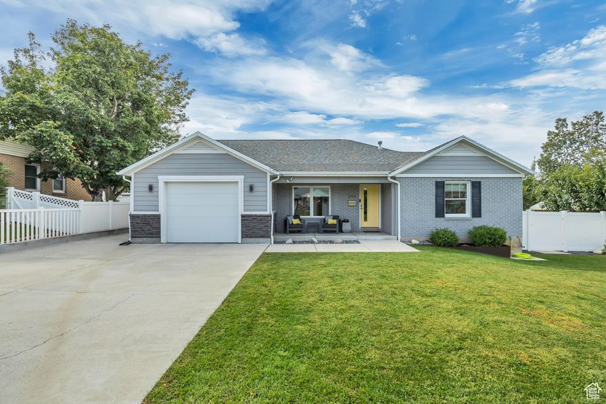 Welcome to this beautifully updated rambler in one of the most sought-after neighborhoods in Holladay! With 5 bedrooms and 2 bathrooms, this home offers the perfect blend of modern amenities and classic charm. The open floor plan creates an inviting atmosphere, ideal for both family living and entertaining. Recent upgrades include two HVAC systems, water heater, newer roof, newer electrical and plumbing, Low-E windows for energy efficiency, and a top-of-the-line induction range in the kitchen. For those who love to entertain, the low-maintenance backyard is perfect for summer gatherings, while the expansive 48-foot deep garage (with 220V power) provides ample space for projects or storage. Located just minutes from Oakmont Plaza Shopping Mall and the popular Block Party 2700 Food Hall, you'll enjoy the convenience of nearby dining, shopping, and community events. Plus, this home is within walking distance to top-rated schools, making it an ideal spot for families. Square footage figures are provided as a courtesy estimate only and were obtained from attached sketch. Buyer is advised to obtain an independent measurement.