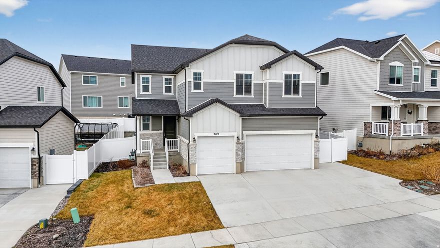 Seller financing available! Looking for a brand-new home without the wait of building? This spacious home has everything you need for comfortable family living. Built in 2022 but feels like a new build. Home is wired for surround sound on all floors, 2 EV's & a central vac. With quick access to I-15 and Mountain View Corridor, getting anywhere is a breeze. The hospital and everyday essentials are just minutes away, including Costco, Smith's, Walmart, and a wide selection of popular dining options. In the still-growing community of Saratoga Springs, this home offers the ideal blend of modern living, family-friendly surroundings, and unbeatable convenience. A wonderful opportunity to settle into a vibrant area designed for today's lifestyle. Buyer to verify all information.