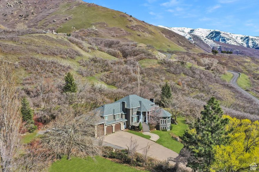 **Back on the market due to changes to the buyer's financing. Appraisal was already completed! Don't miss this opportunity!**Welcome to 6464 Bybee Drive, an extraordinary estate perched on the high east bench south of Ogden. Situated on over 29 acres of breathtaking land, this exclusive property offers unparalleled privacy, awe-inspiring valley and mountain views, and a rare opportunity to own a piece of paradise. Whether you're seeking a secluded sanctuary or a venue to entertain guests in unparalleled luxury, this estate has it all. The expansive lot is truly the centerpiece of this property, with endless possibilities for future expansion or simply enjoying the wide-open spaces and natural beauty surrounding you. A year-round stream flows through the property, adding a serene and peaceful element to the landscape, while the lush greenery and mature trees provide a sense of tranquility and privacy. The stream also includes water rights used for the entire property's landscaping needs at only $30 per year, making this an incredibly rare and valuable asset for those who appreciate sustainable living or agricultural opportunities for those dreaming of creating their own private homestead. Inside, the sprawling residence offers ample living space designed for both comfort and grandeur. The thoughtful layout ensures this home meets the highest standards of living. Whether hosting a grand event or enjoying a quiet evening, this estate effortlessly blends elegance with functionality. If you've been searching for a private retreat with spectacular views and abundant natural beauty, look no further. This is a once-in-a-lifetime opportunity to own a piece of northern Utah's most coveted land. Don't miss your chance to experience this unparalleled offering.