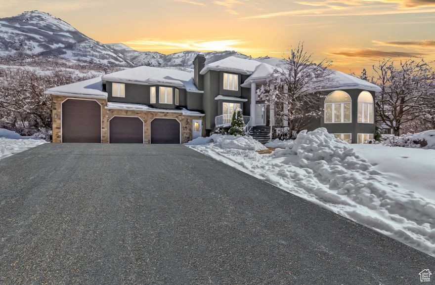 **Back on the market due to changes to the buyer's financing. Appraisal was already completed! Don't miss this opportunity!**Welcome to 6464 Bybee Drive, an extraordinary estate perched on the high east bench south of Ogden. Situated on over 29 acres of breathtaking land, this exclusive property offers unparalleled privacy, awe-inspiring valley and mountain views, and a rare opportunity to own a piece of paradise. Whether you're seeking a secluded sanctuary or a venue to entertain guests in unparalleled luxury, this estate has it all. The expansive lot is truly the centerpiece of this property, with endless possibilities for future expansion or simply enjoying the wide-open spaces and natural beauty surrounding you. A year-round stream flows through the property, adding a serene and peaceful element to the landscape, while the lush greenery and mature trees provide a sense of tranquility and privacy. The stream also includes water rights used for the entire property's landscaping needs at only $30 per year, making this an incredibly rare and valuable asset for those who appreciate sustainable living or agricultural opportunities for those dreaming of creating their own private homestead. Inside, the sprawling residence offers ample living space designed for both comfort and grandeur. The thoughtful layout ensures this home meets the highest standards of living. Whether hosting a grand event or enjoying a quiet evening, this estate effortlessly blends elegance with functionality. If you've been searching for a private retreat with spectacular views and abundant natural beauty, look no further. This is a once-in-a-lifetime opportunity to own a piece of northern Utah's most coveted land. Don't miss your chance to experience this unparalleled offering.