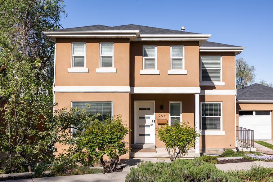 Marmalade is one of Salt Lake City's most coveted pockets, thanks to its walkability and accessibility. Lucky residents of this area are just a short walk from downtown property, the Capitol and City Creek Canyon, and both I-15 and I-215, which means easy commutes, no matter where you're headed. This property, built in 2010, delivers all the neighborhood charm without the maintenance concerns of a century-old home. Inside, the main floor is open and well-laid-out for everyday living and breezy entertaining. The kitchen is a chef's delight: modern and functional, with plenty of cupboard space and a sizeable island for food prep and storage. The living room is bright and welcoming, anchored by a gas fireplace, and a dedicated laundry room keeps things organized. The walkout basement here is roomy to say the least, and it's plumbed for a kitchen-the perfect setup for a mother-in-law suite or income-producing rental. Out back, a tidy, wraparound deck is thoughtfully divided into distinct zones for dining, lounging, or simply doing nothing. A two-car garage rounds out a package that's hard to find in this charming and historic neighborhood.   Square footage figures are provided as a courtesy estimate only. Buyer is advised to obtain an independent measurement. All the furniture is negotiable.