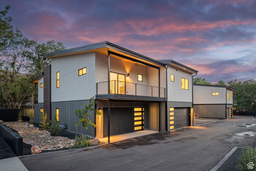 COTTONWOOD CONDOS - Welcome to an extraordinary living experience at Cottonwood Condominiums! Tucked in a quiet, tree-lined enclave centrally located in the heart of Moab, Utah, the Cottonwood Condos offers a rare opportunity to enjoy quiet in-town living with convenient access to renowned outdoor adventure destinations. Relax from your private patio under the cottonwood trees or take to the trails right from your doorstep! This stunning 3-bedroom, 2.5-bath condo was designed with upscale comfort and style in mind, featuring high-end finishes throughout-including wide-plank LVP flooring, sleek modern fixtures, and top-of-the-line stainless steel appliances in the gourmet kitchen. The thoughtful reverse floor plan is the ideal layout for privacy and functionality: the spacious primary suite is located upstairs, complete with a spa-inspired en-suite bath, walk-in closet, and private balcony. Downstairs, two generously sized bedrooms share a full bath-perfect for guests, home office space, or loved ones. Phenomenal outdoor spaces with additional living room balcony patio and ground floor patio! This incredible opportunity to live exceptionally in Moab next to the Mill Creek Parkway provides close access to the local ball fields, library, boutiques and restaurants, with Arches and Canyonlands National Parks only a short, scenic drive away. The perfect basecamp, with a two car garage, for those who seek luxury living and expansive access to adventure!