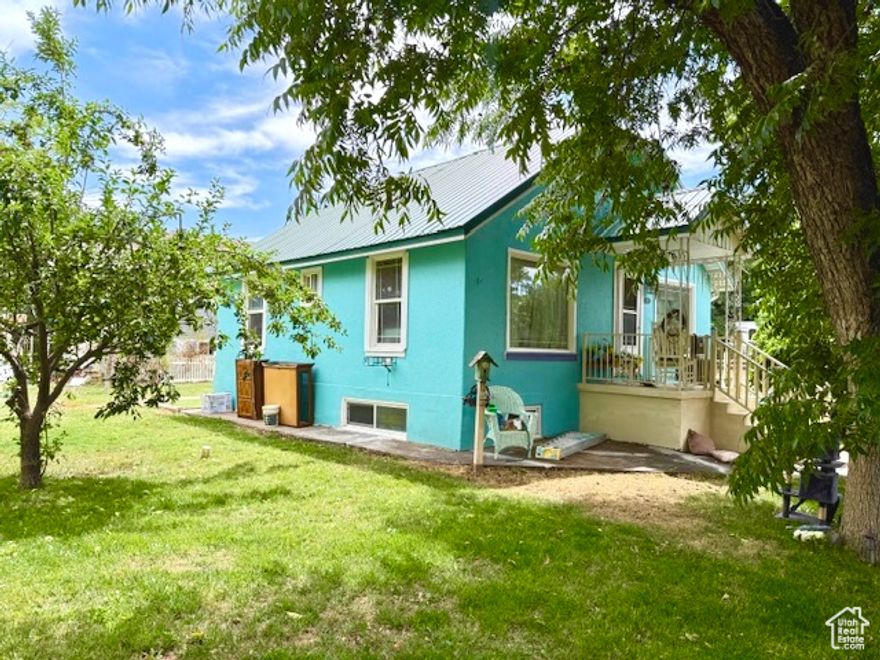 Come see this unique cottage style home with 3 bedrooms 2 bathrooms, basement entrance and additional space. This corner lot yard features open space with fruit trees and more. Buyer to verify all information.