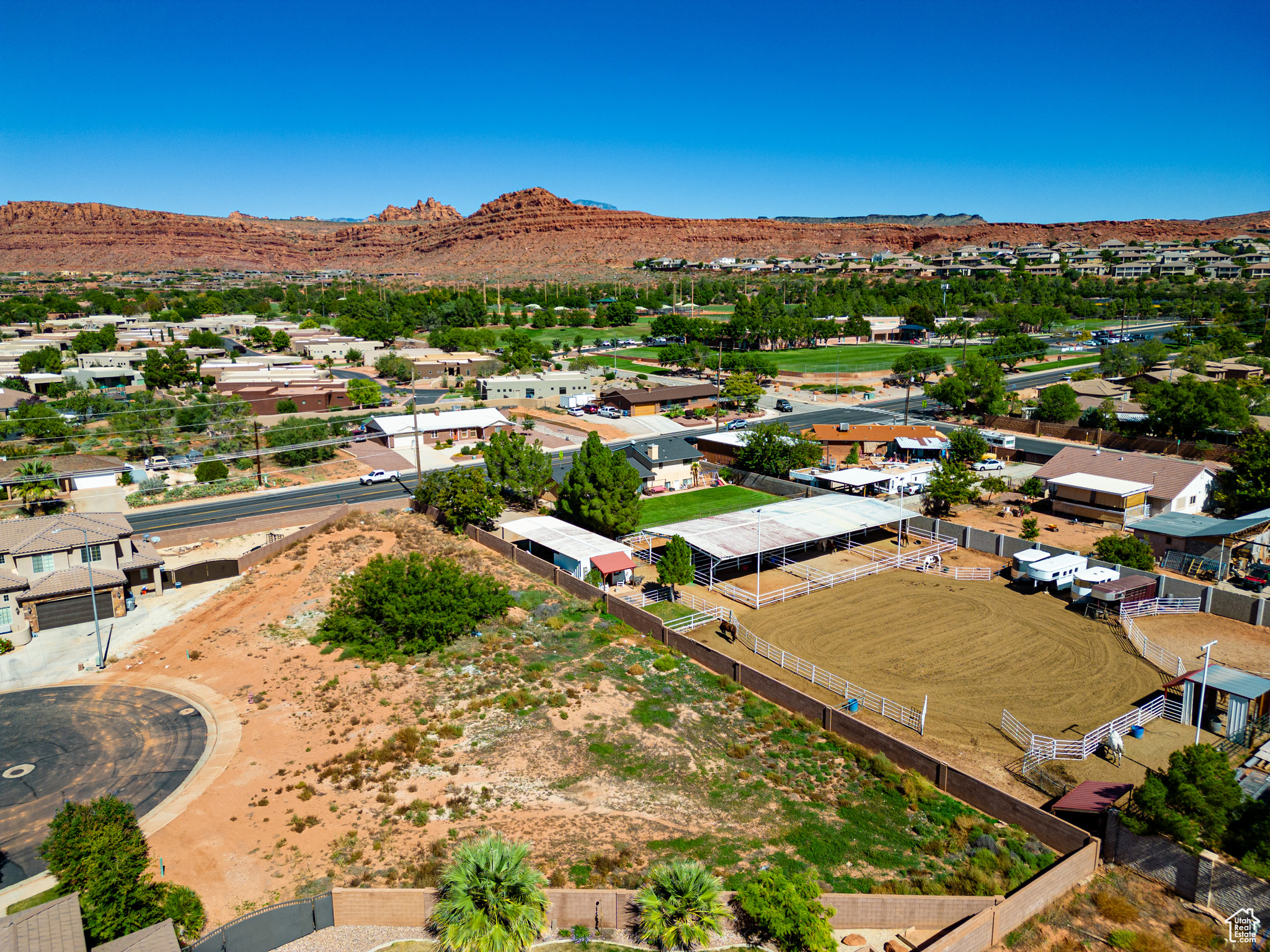 No HOA! Don't miss this incredible opportunity to own a large, build-ready lot in one of the most desirable areas of Southern Utah! Perfect for builders or buyers looking to design their dream custom home in a stunning established neighborhood. Located in a highly sought-after cul-de-sac just south of Entrada. Incredible views of Snow Canyon and the surrounding red rock landscape. Close to shopping, entertainment, bike and walking paths. We have home plans available and you can use our builder or yours. Adjoining lot available for purchase. Call to get started on your dream today!