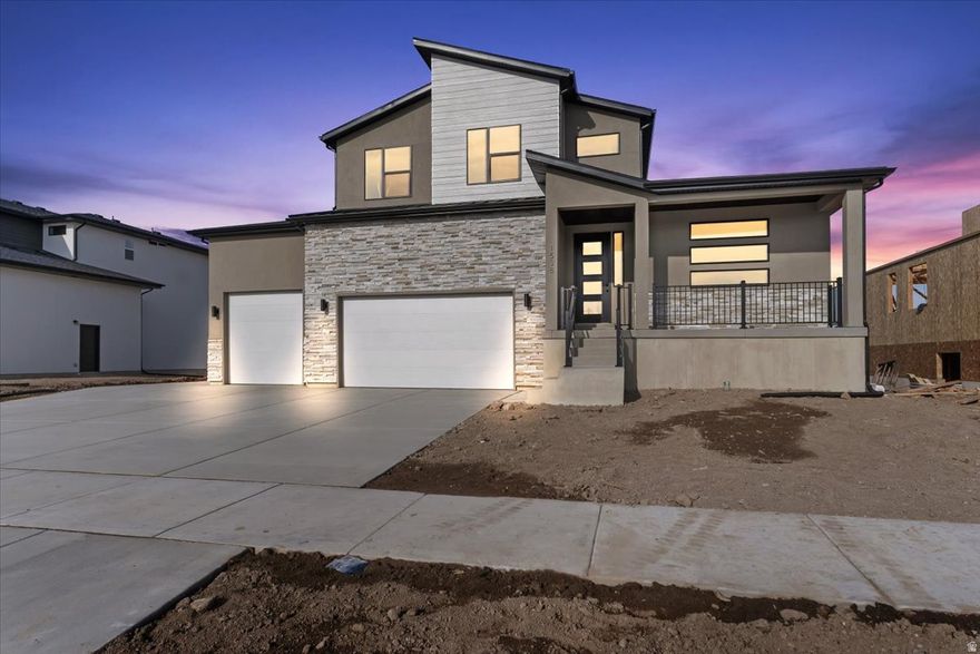 ***QUICK MOVE IN***Come see this Beautiful Maple-3 car floor plan with a finished 2- bedroom ADU and an RV PAD!  The Maple has a primary bedroom and an additional laundry on the main floor.  This NEW neighborhood-Northlake Meadows is located at the border of Lehi and Saratoga Springs. Enjoy Nautica Boat Club, Talons Cove Golf Course, and Israel Canyon Trailhead. Shopping like Costco, restaurants, shopping and a park are just minutes away.  An ADU is great for additional potential income.  This home also has a separate and private homeowner side of the basement.  The Maple great room is perfect for gathering.  The large loft is a great flex space for work or play.  The walk- out basement is a plus, and the covered deck serves as an extension of the living space. There is a covered patio below at ground level, as well.   The cabinets, flooring, lighting and hardware are all upgraded. Other lots and plans available.  Sq feet per builder plans.